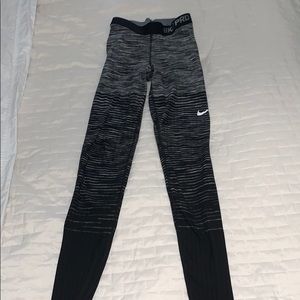 Striped Nike Pro Leggings